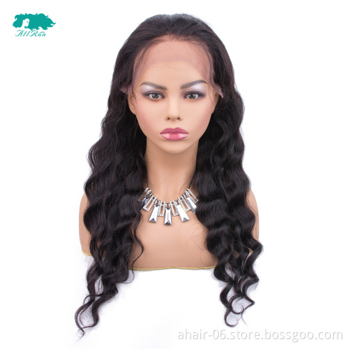 Wholesale virgin brazilian human hair wigs,loose wave wigs